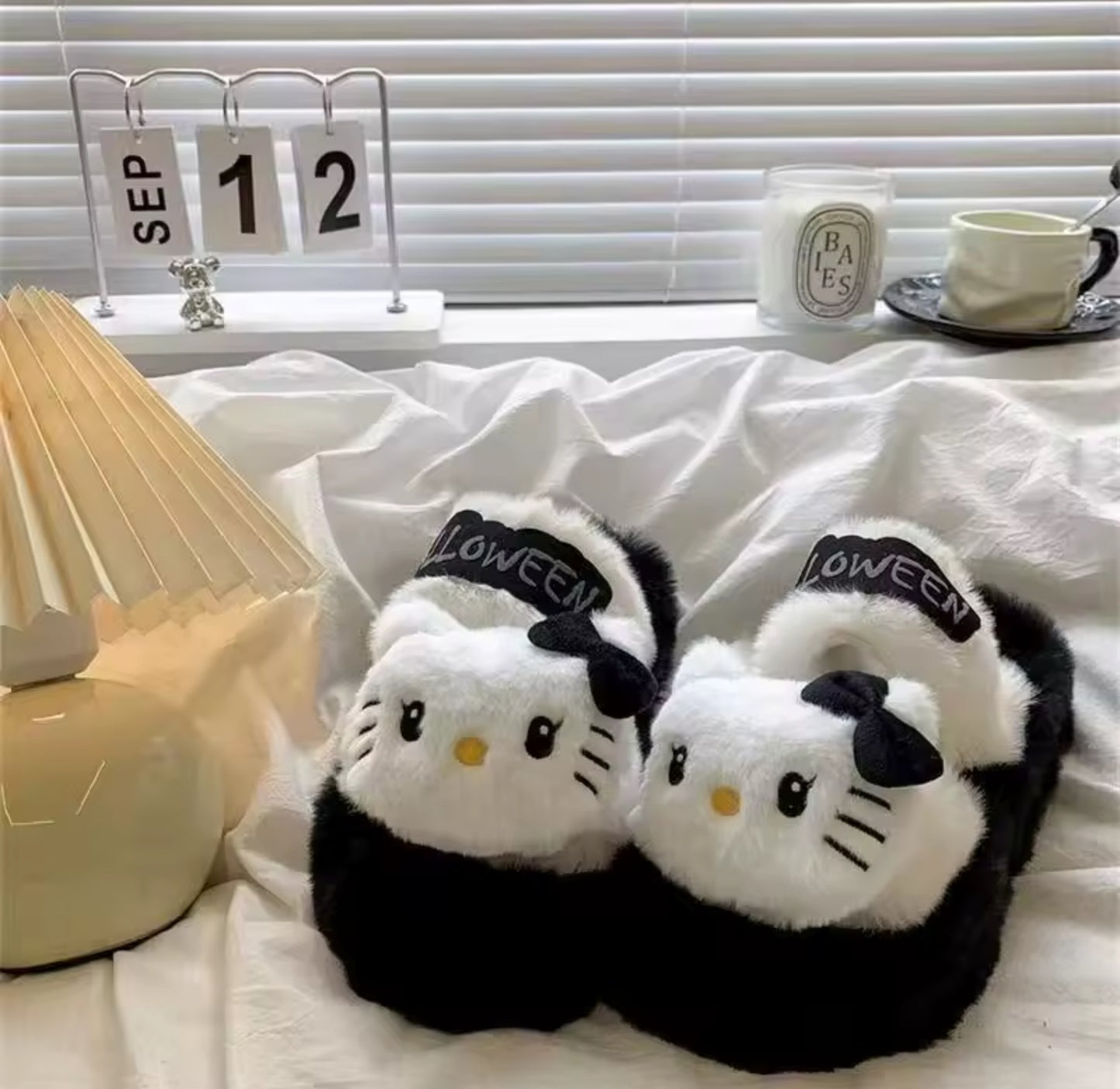 Spooky Kitty Slippers