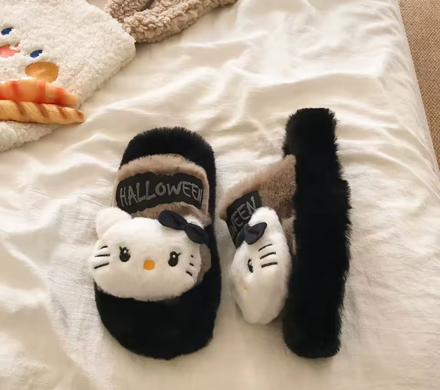 Spooky Kitty Slippers