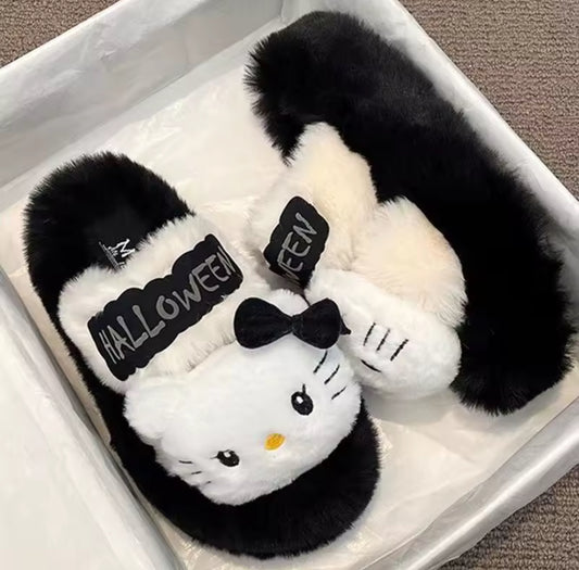 Spooky Kitty Slippers